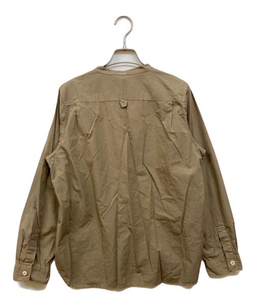 MHL（エムエイチエル）MHL (エムエイチエル) バンドカラーシャツ ベージュ サイズ:3の古着・服飾アイテム