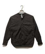 MHLエムエイチエル）の古着「バンドカラーシャツ」｜ブラウン