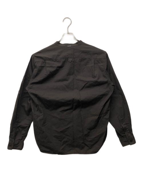 MHL（エムエイチエル）MHL (エムエイチエル) バンドカラーシャツ ブラウン サイズ:Sの古着・服飾アイテム