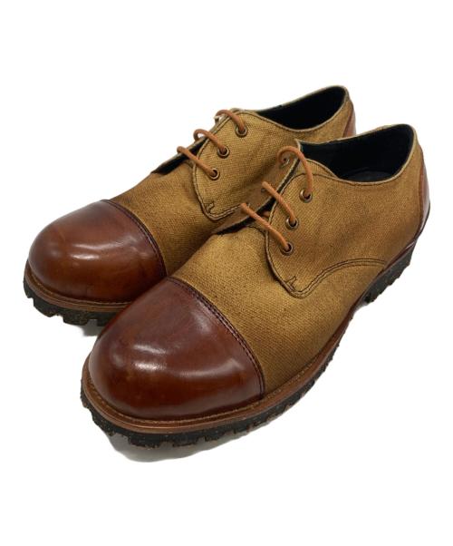 karaku（カラク）karaku (カラク) 麻縄ソールマーティンシューズ ブラウン サイズ:43の古着・服飾アイテム