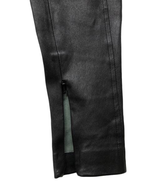 POLO RALPH LAUREN（ポロ・ラルフローレン）POLO RALPH LAUREN (ポロ・ラルフローレン) ラムレザーパンツ ブラック サイズ:Sの古着・服飾アイテム