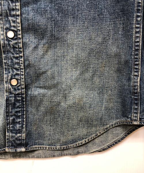 RRL（ダブルアールエル）RRL (ダブルアールエル) デニムウエスタンシャツ ブルー サイズ:155/84Aの古着・服飾アイテム