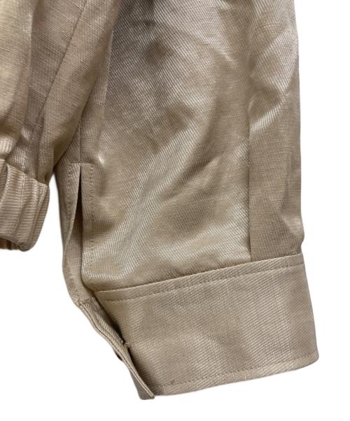 UNITED（ユナイテッド）UNITED (ユナイテッド) リネン×コットン ショート丈ブルゾン ベージュ サイズ:3の古着・服飾アイテム