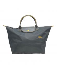 LONGCHAMP（ロンシャン）の古着「Le Pliage Club Mル プリアージュ クラブ　エム」｜グレー×イエロー