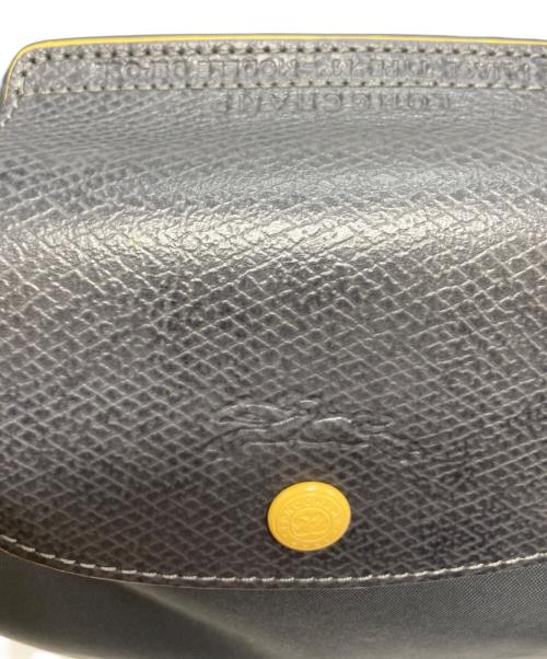 LONGCHAMP（ロンシャン）LONGCHAMP (ロンシャン) Le Pliage Club Mル プリアージュ クラブ　エム グレー×イエローの古着・服飾アイテム