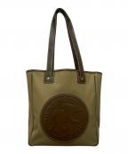 HUNTING WORLDハンティングワールド）の古着「SAFARI TODAY トートバッグ」｜カーキ×ブラウン