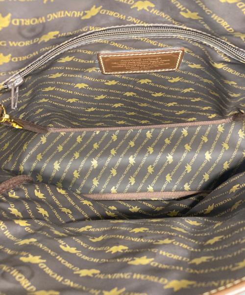 HUNTING WORLD（ハンティングワールド）HUNTING WORLD (ハンティングワールド) SAFARI TODAY トートバッグ カーキ×ブラウンの古着・服飾アイテム