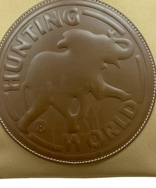 HUNTING WORLD（ハンティングワールド）HUNTING WORLD (ハンティングワールド) SAFARI TODAY トートバッグ カーキ×ブラウンの古着・服飾アイテム