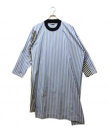 DRIES VAN NOTEN（ドリスヴァンノッテン）の古着「ストライプシャツワンピース」｜ブルー