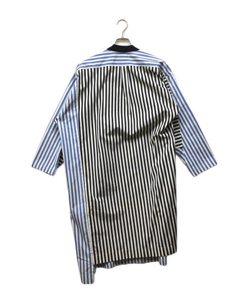 DRIES VAN NOTEN（ドリスヴァンノッテン）DRIES VAN NOTEN (ドリスヴァンノッテン) ストライプシャツワンピース ブルー サイズ:34の古着・服飾アイテム