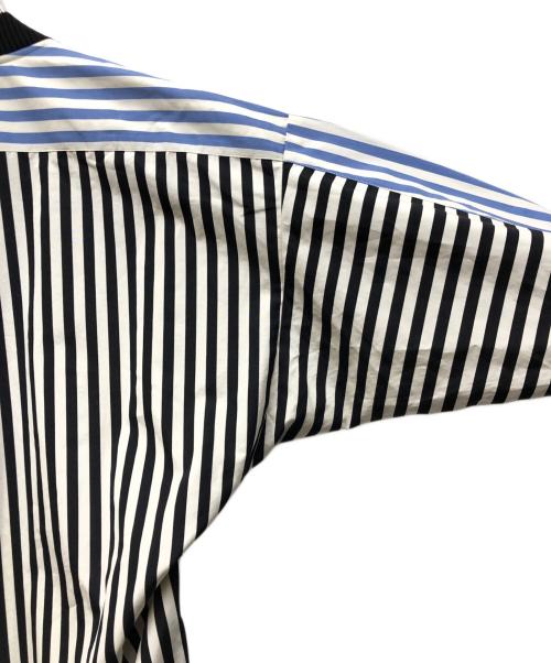 DRIES VAN NOTEN（ドリスヴァンノッテン）DRIES VAN NOTEN (ドリスヴァンノッテン) ストライプシャツワンピース ブルー サイズ:34の古着・服飾アイテム