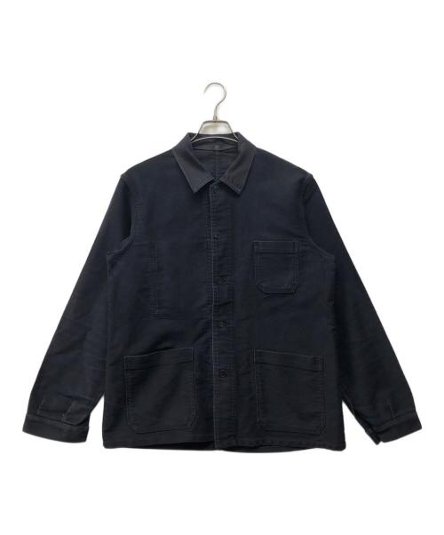 Barbe Bleue（バルブ ブルー）Barbe Bleue (バルブ ブルー) ブラックモールスキンジャケット ブラック サイズ:54の古着・服飾アイテム