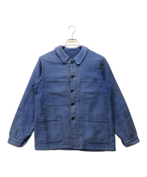 VETVOR（ー）VETVOR (ー) モールスキンジャケット ブルー サイズ:記載無し（実寸サイズをご確認ください）の古着・服飾アイテム