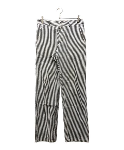 Maison Margiela（メゾンマルジェラ）Maison Margiela (メゾンマルジェラ) ストライプパンツ グレー サイズ:46の古着・服飾アイテム
