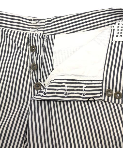 Maison Margiela（メゾンマルジェラ）Maison Margiela (メゾンマルジェラ) ストライプパンツ グレー サイズ:46の古着・服飾アイテム