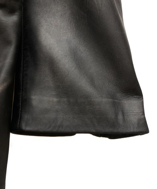 MAISON SPECIAL（メゾンスペシャル）MAISON SPECIAL (メゾンスペシャル) Sheep Leather Prime-Over Pea Coat ブラック サイズ:２の古着・服飾アイテム