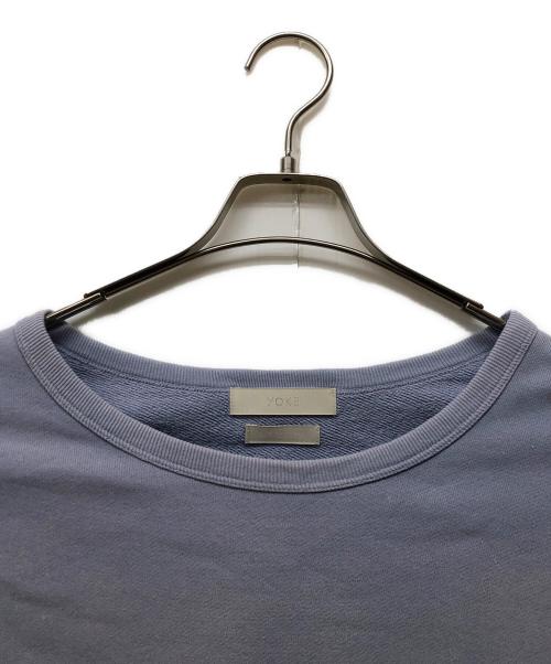 YOKE（ヨーク）YOKE (ヨーク) Garment Dye Yoke Sweat Shirt ブルー サイズ:3の古着・服飾アイテム