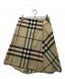 BURBERRY LONDON（バーバリーロンドン）の古着「メガチェック ラップスカート」｜ベージュ