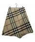 BURBERRY LONDON (バーバリーロンドン) メガチェック ラップスカート ベージュ サイズ:38：8000円