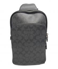 COACH（コーチ）の古着「イーサン パック・シグネチャー キャンバス」｜ブラック