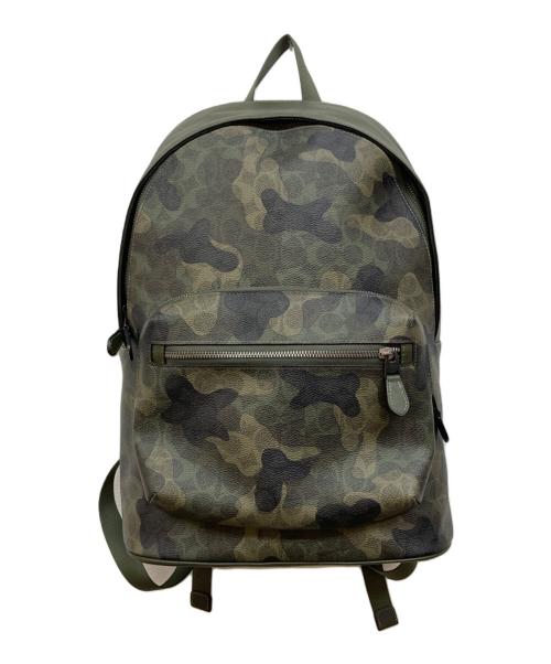 COACH（コーチ）COACH (コーチ) ウエスト バックパック・シグネチャー キャンバス・カモ プリント グリーンの古着・服飾アイテム
