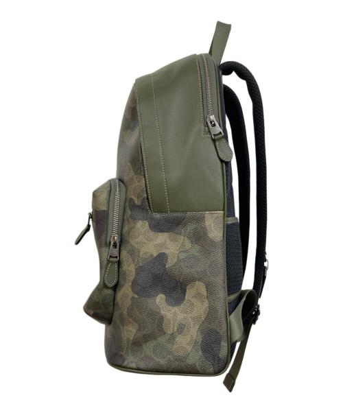 COACH（コーチ）COACH (コーチ) ウエスト バックパック・シグネチャー キャンバス・カモ プリント グリーンの古着・服飾アイテム