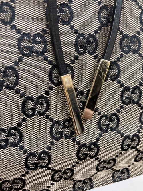 GUCCI（グッチ）GUCCI (グッチ) GGキャンバス トートバッグ ベージュの古着・服飾アイテム