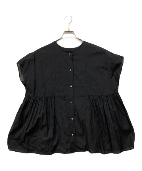 KAGURE（カグレ）kagure (カグレ) レーヨンコットン2WAYブラウス ブラック サイズ:freeの古着・服飾アイテム