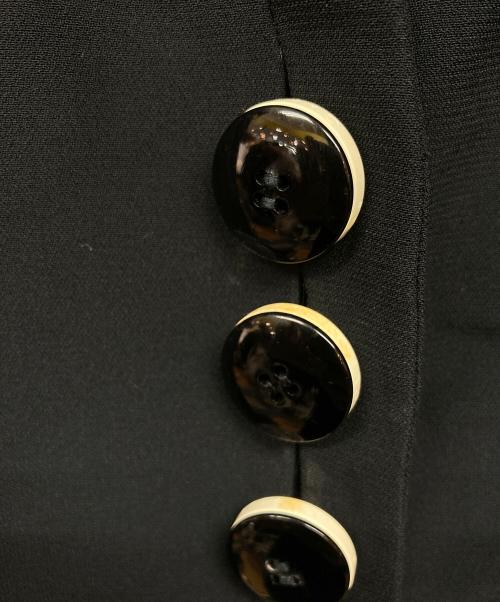 Christian Dior BOUTIQUE（クリスチャン ディオールブティック）Christian Dior BOUTIQUE (クリスチャン ディオールブティック) オールドビッグボタンセットアップ ブラック サイズ:38の古着・服飾アイテム