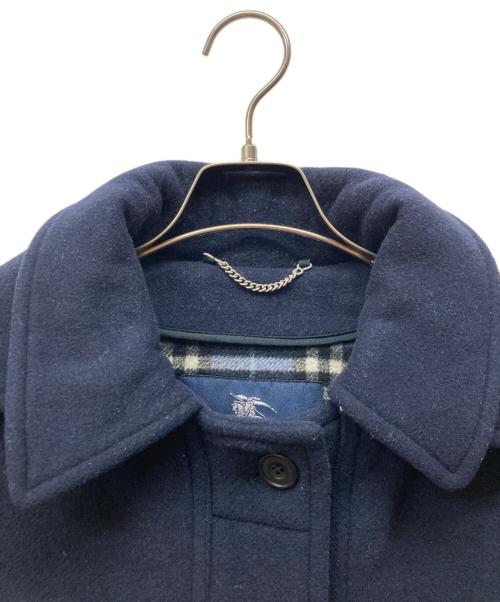 BURBERRY LONDON（バーバリーロンドン）BURBERRY LONDON (バーバリーロンドン) ノヴァチェックライニング フーデッドコート ネイビー サイズ:XLの古着・服飾アイテム