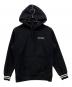 SUPREME（シュプリーム）の古着「16FW STRIPED CUFF HOODED SWEATSHIRT」｜ブラック×ホワイト
