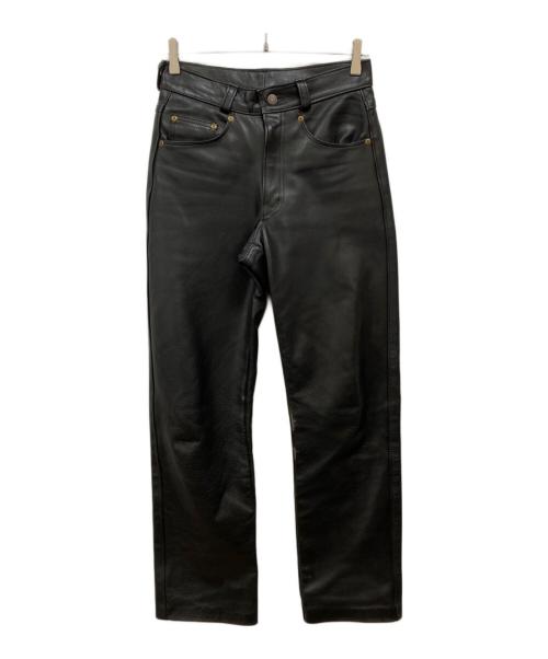 Schott（ショット）Schott (ショット) レザーパンツ ブラック サイズ:28の古着・服飾アイテム
