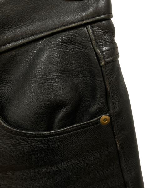Schott（ショット）Schott (ショット) レザーパンツ ブラック サイズ:28の古着・服飾アイテム