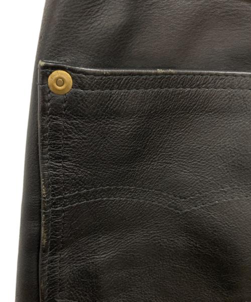 Schott（ショット）Schott (ショット) レザーパンツ ブラック サイズ:28の古着・服飾アイテム