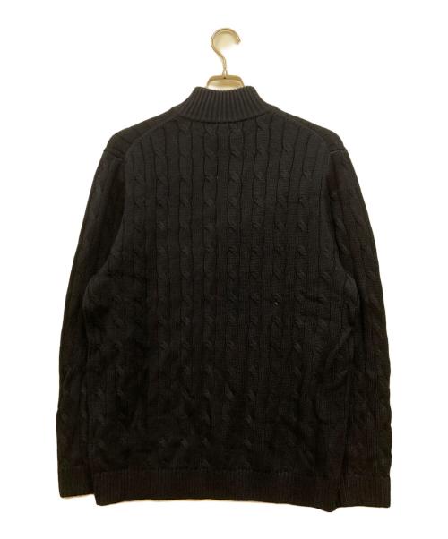 POLO RALPH LAUREN（ポロ・ラルフローレン）POLO RALPH LAUREN (ポロ・ラルフローレン) ハーフジップケーブルニット ネイビー サイズ:XL 未使用品の古着・服飾アイテム