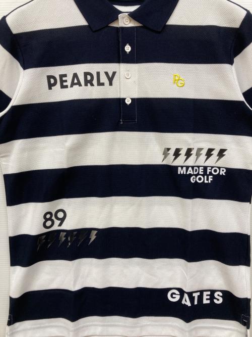 PEARLY GATES（パーリーゲイツ）PEARLY GATES (パーリーゲイツ) ポロシャツ ネイビー サイズ:6の古着・服飾アイテム