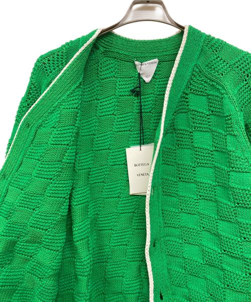 BOTTEGA VENETA（ボッテガベネタ）BOTTEGA VENETA (ボッテガベネタ) インテルシアトカーディガン グリーン サイズ:XL 未使用品の古着・服飾アイテム