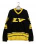 LOUIS VUITTON（ルイ ヴィトン）の古着「LVインタルシアフットボール ニット」｜ブラック