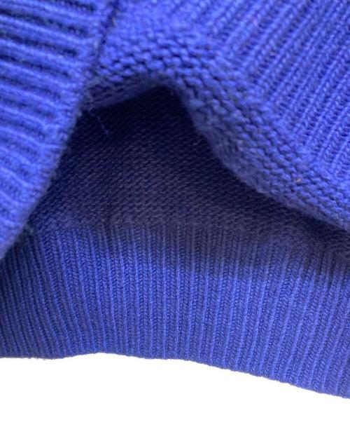 LOUIS VUITTON（ルイ ヴィトン）LOUIS VUITTON (ルイ ヴィトン) ダミエ Vネック ニット セーター ブルー サイズ:Lの古着・服飾アイテム