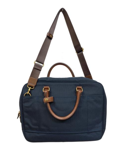 wonder baggage（ワンダーバゲージ）WONDER BAGGAGE (ワンダーバゲージ) GOODMANS ブリーフケース ネイビー×ブラウンの古着・服飾アイテム