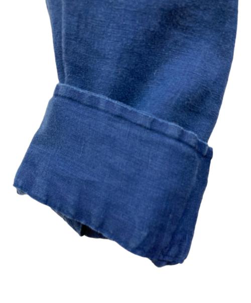 RALPH LAUREN（ラルフローレン）RALPH LAUREN (ラルフローレン) OCEAN WASH LINEN ボタンダウンシャツ ネイビー サイズ:Mの古着・服飾アイテム