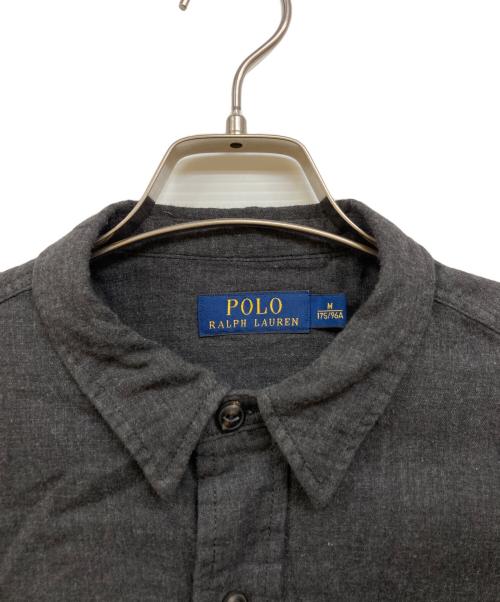 POLO RALPH LAUREN（ポロ・ラルフローレン）POLO RALPH LAUREN (ポロ・ラルフローレン) ワークシャツ ブラック サイズ:Mの古着・服飾アイテム