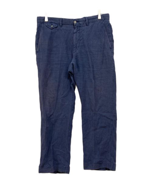 POLO RALPH LAUREN（ポロ・ラルフローレン）POLO RALPH LAUREN (ポロ・ラルフローレン) STRAIGHT FIT リネントラウザー ネイビー サイズ:32/32の古着・服飾アイテム