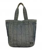 PORTERポーター）の古着「DEEPER トートバッグ」｜インディゴ