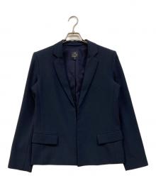 ARMANI EXCHANGE（アルマーニ エクスチェンジ）の古着「ボタンレスブレザー」｜ネイビー