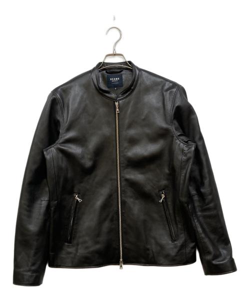 BEAMS HEART（ビームスハート）BEAMS HEART (ビームスハート) リアルレザー シングルライダース ブラック サイズ:XLの古着・服飾アイテム