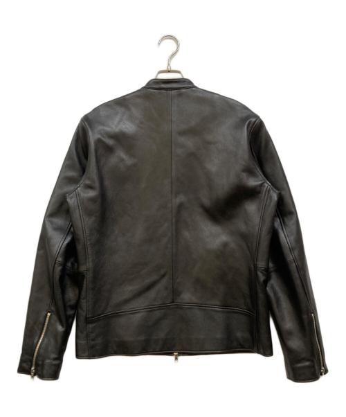 BEAMS HEART（ビームスハート）BEAMS HEART (ビームスハート) リアルレザー シングルライダース ブラック サイズ:XLの古着・服飾アイテム