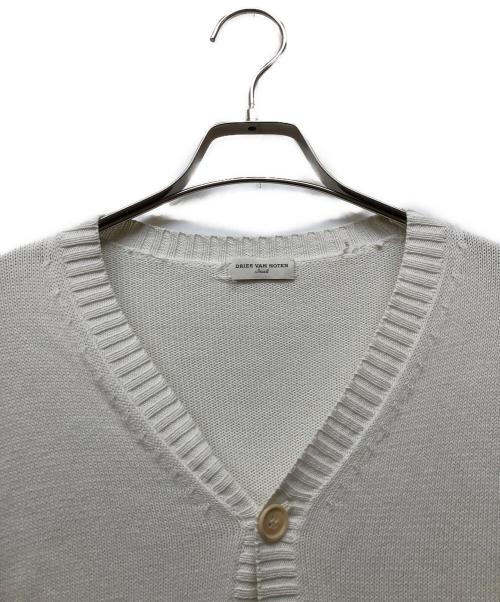 DRIES VAN NOTEN（ドリスヴァンノッテン）DRIES VAN NOTEN (ドリスヴァンノッテン) コットンカーディガン ホワイト サイズ:Sの古着・服飾アイテム