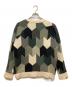 MAISON KITSUNE (メゾンキツネ) カシミヤブレンド幾何学柄ニット グリーン サイズ:S：13000円