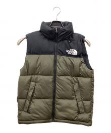 THE NORTH FACE（ザ ノース フェイス）の古着「ダウンジャケット」｜ブラック×グリーン